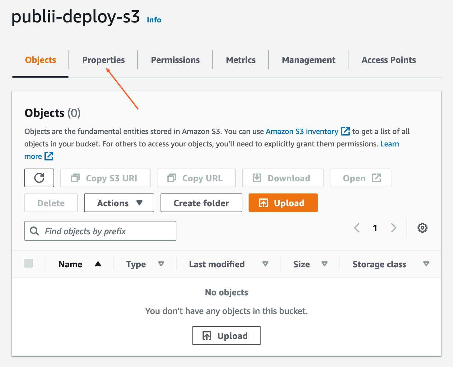 S3 Bucket Properties 