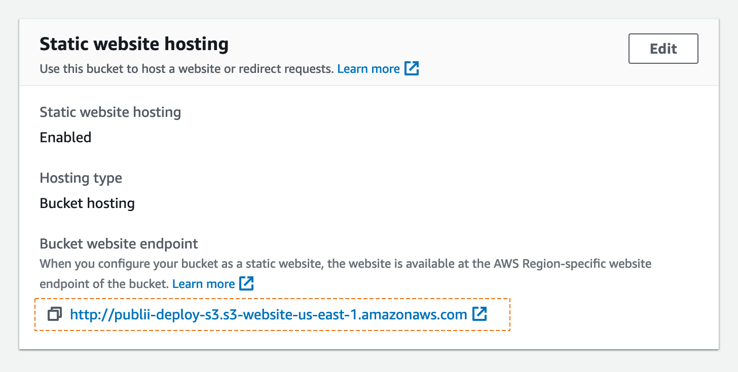 S3 Endpoint Properties