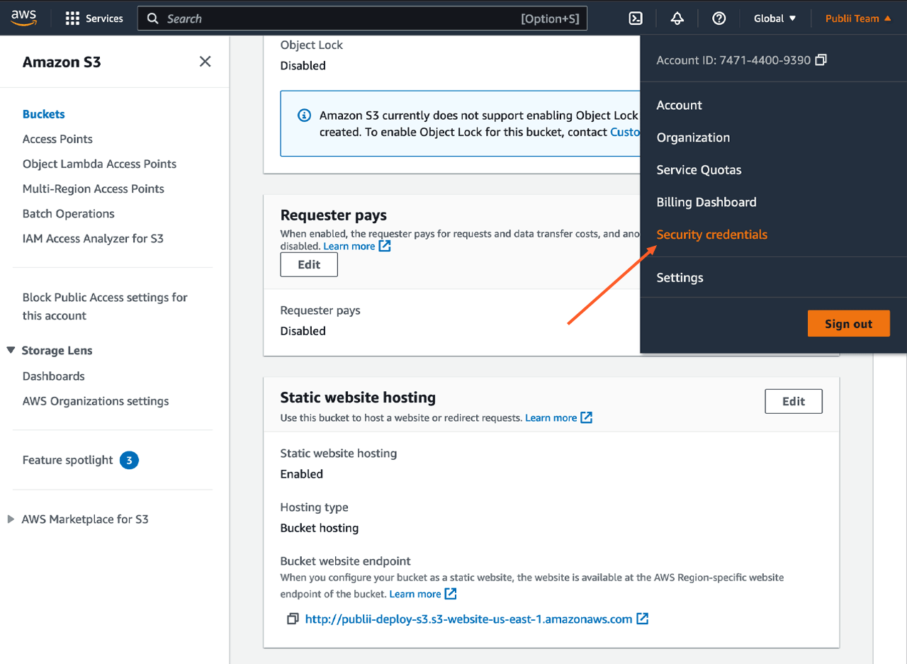 AWS Security Credentials