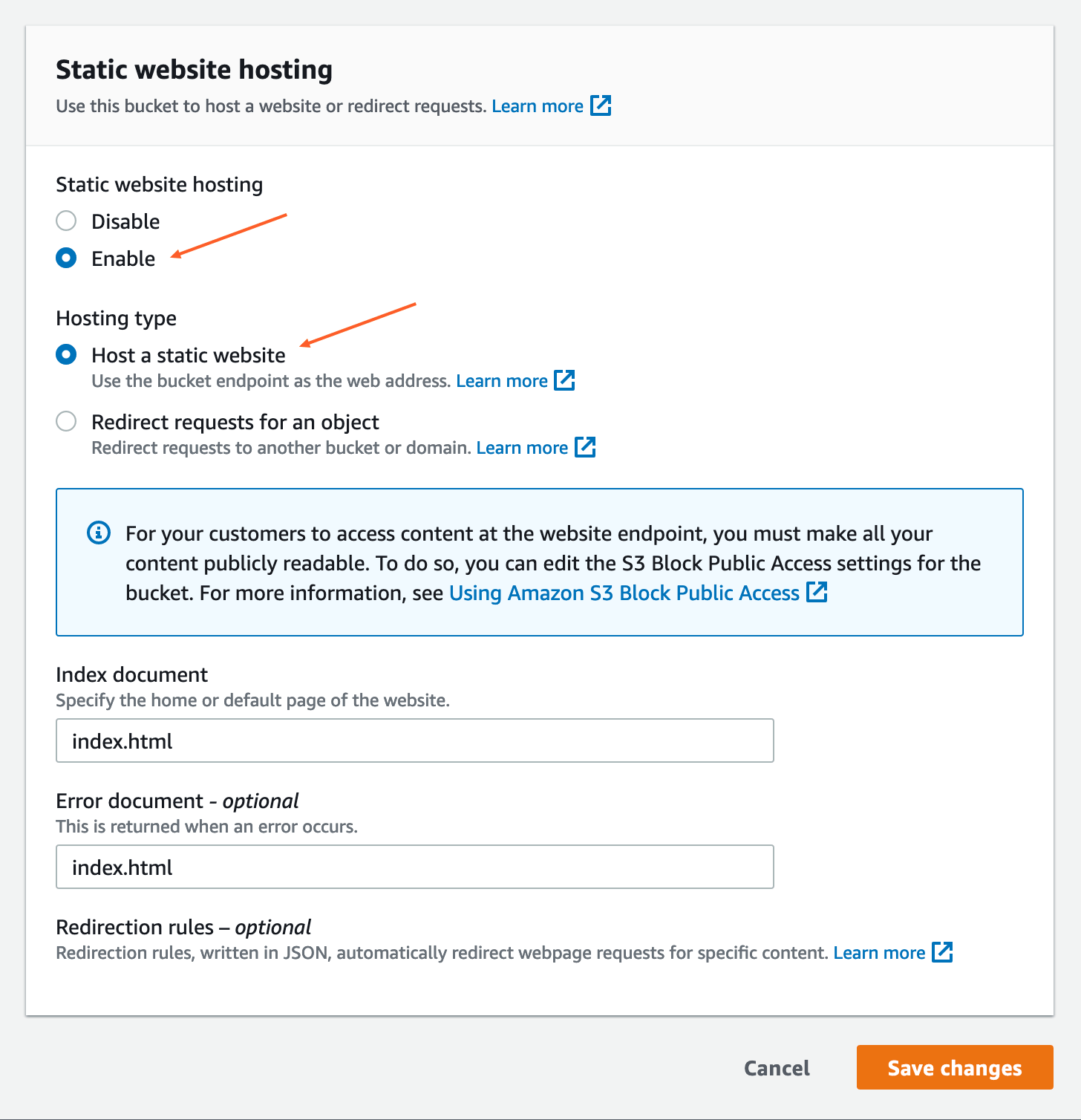S3 Static Website Hosting Endpoint