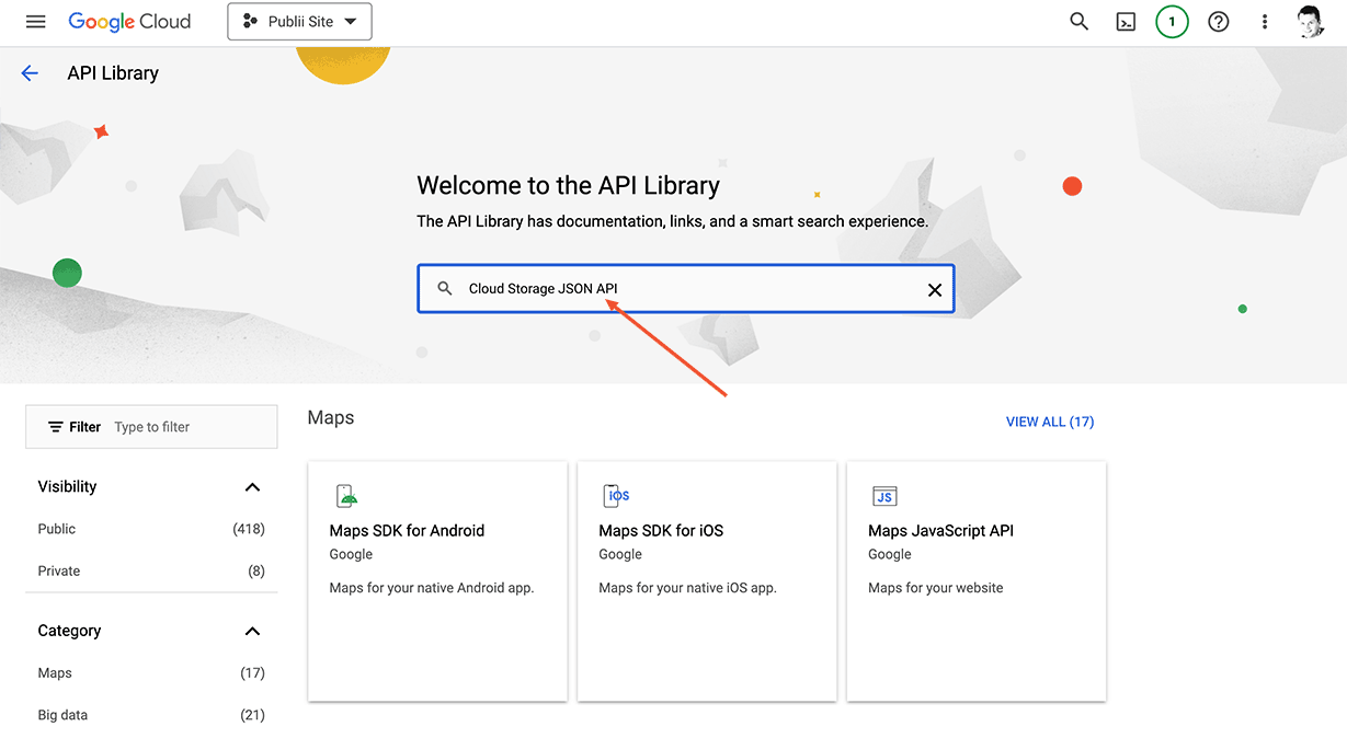 Google Storage JSON API