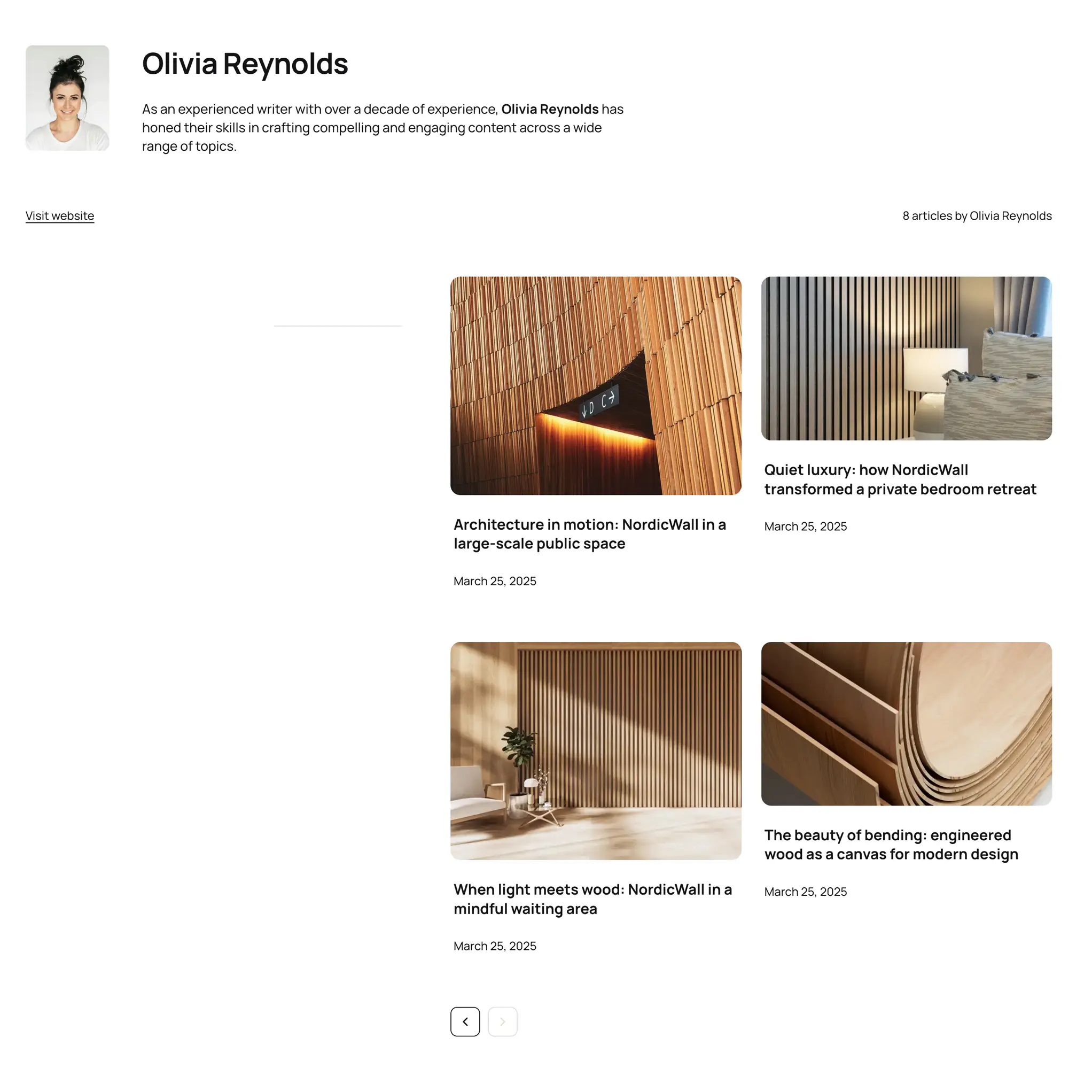 Default author template