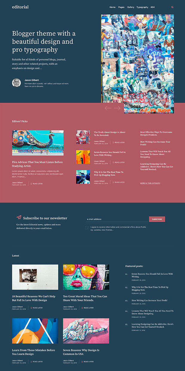 Biscay Website Color Scheme