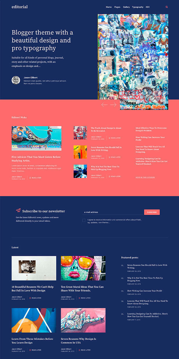 Blue Website Color Scheme