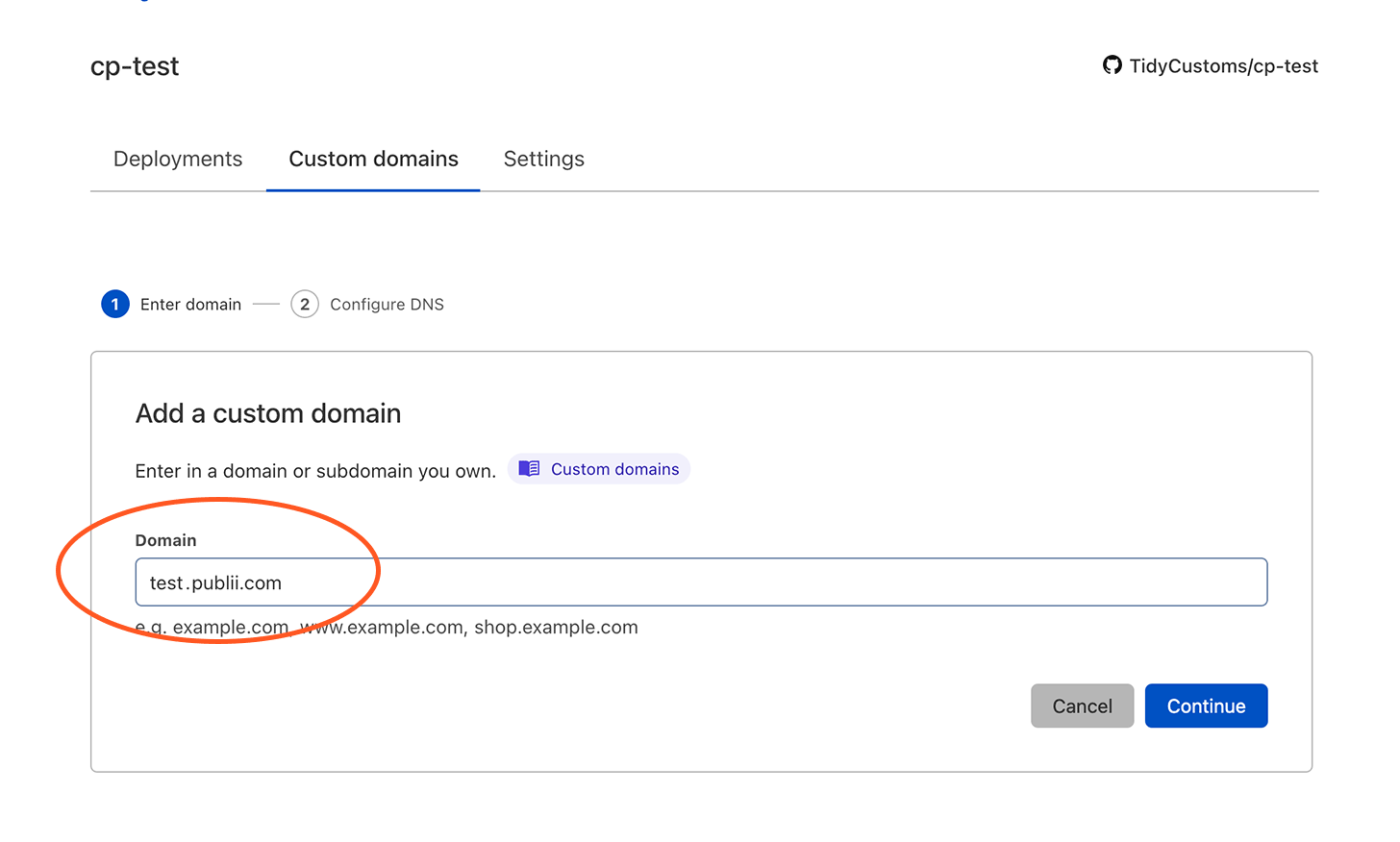 Cloudflare Add a Custom Domain