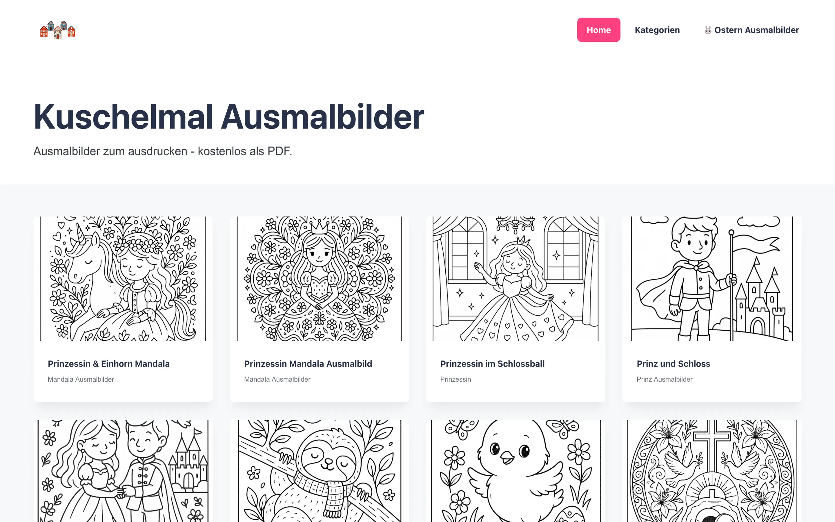 Kuschelmal Ausmalbilder