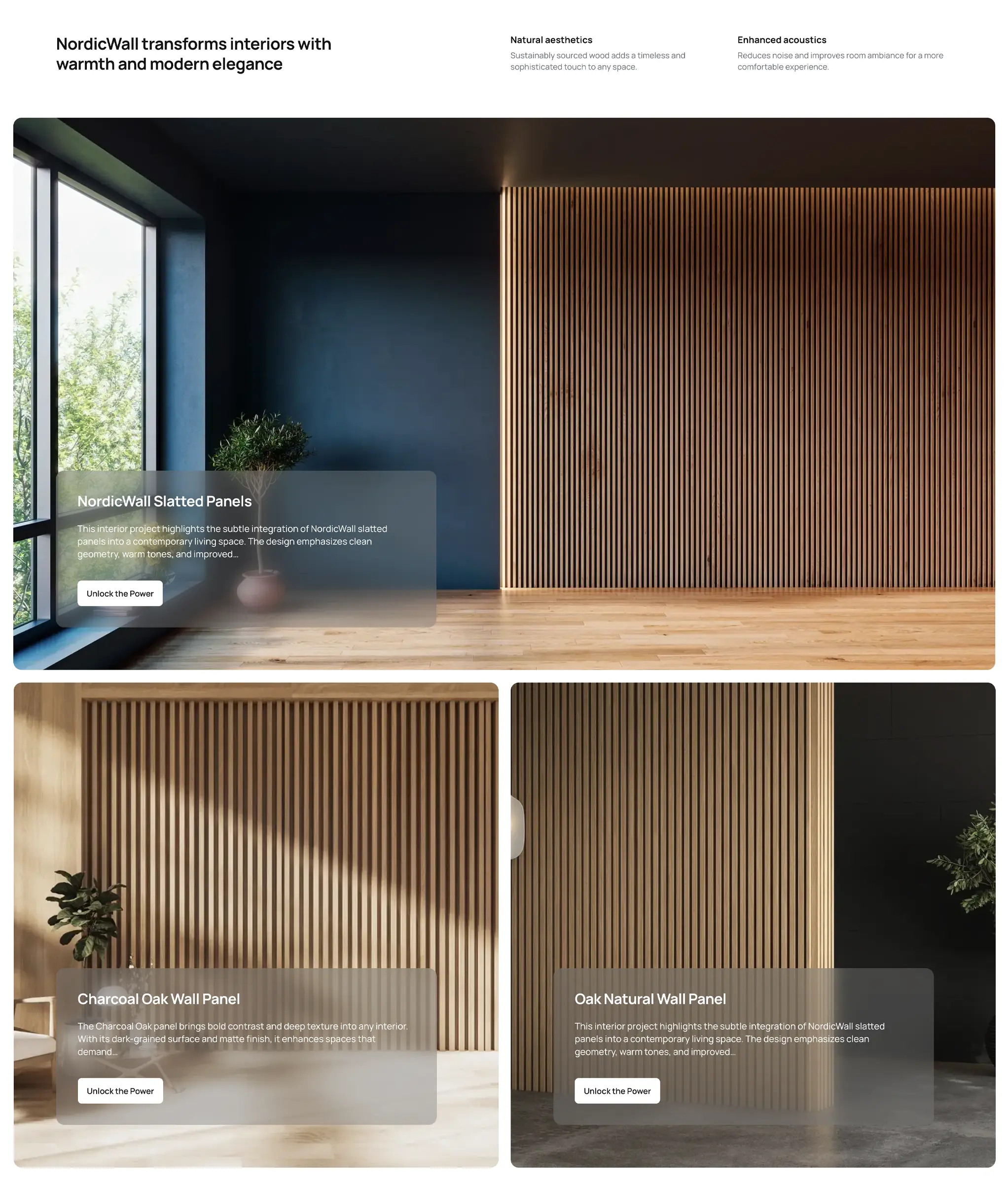 Features sections: two flexible blocks to highlight your product