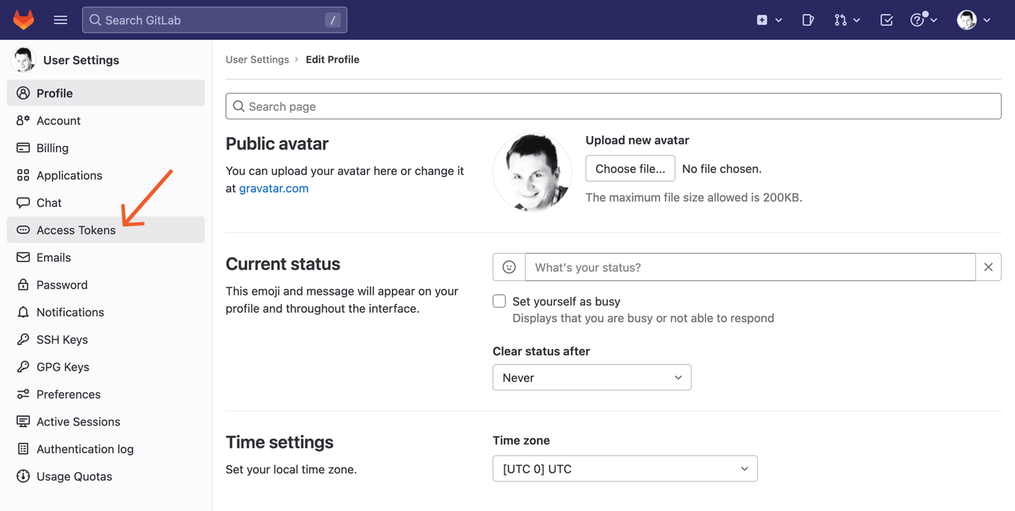 GitLab Access Tokens