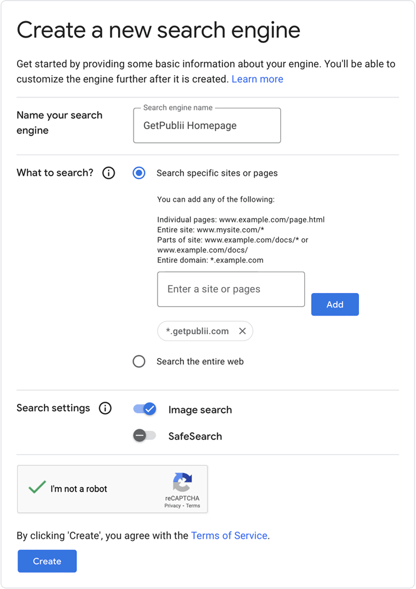 Google Programmable Search
