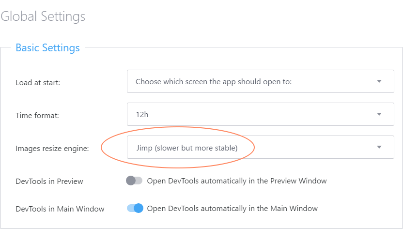 JIMP - New Image Resizing Engine