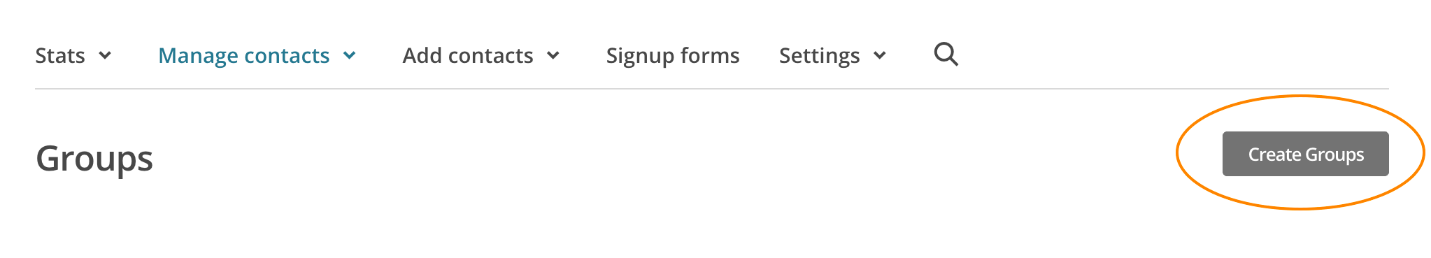 Mailchimp Groups creating