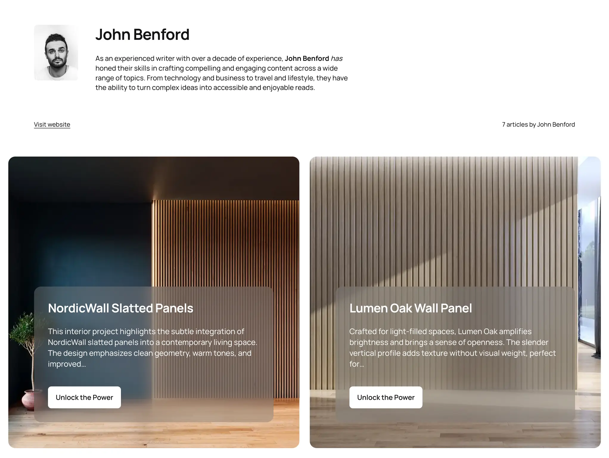 'Project' author template