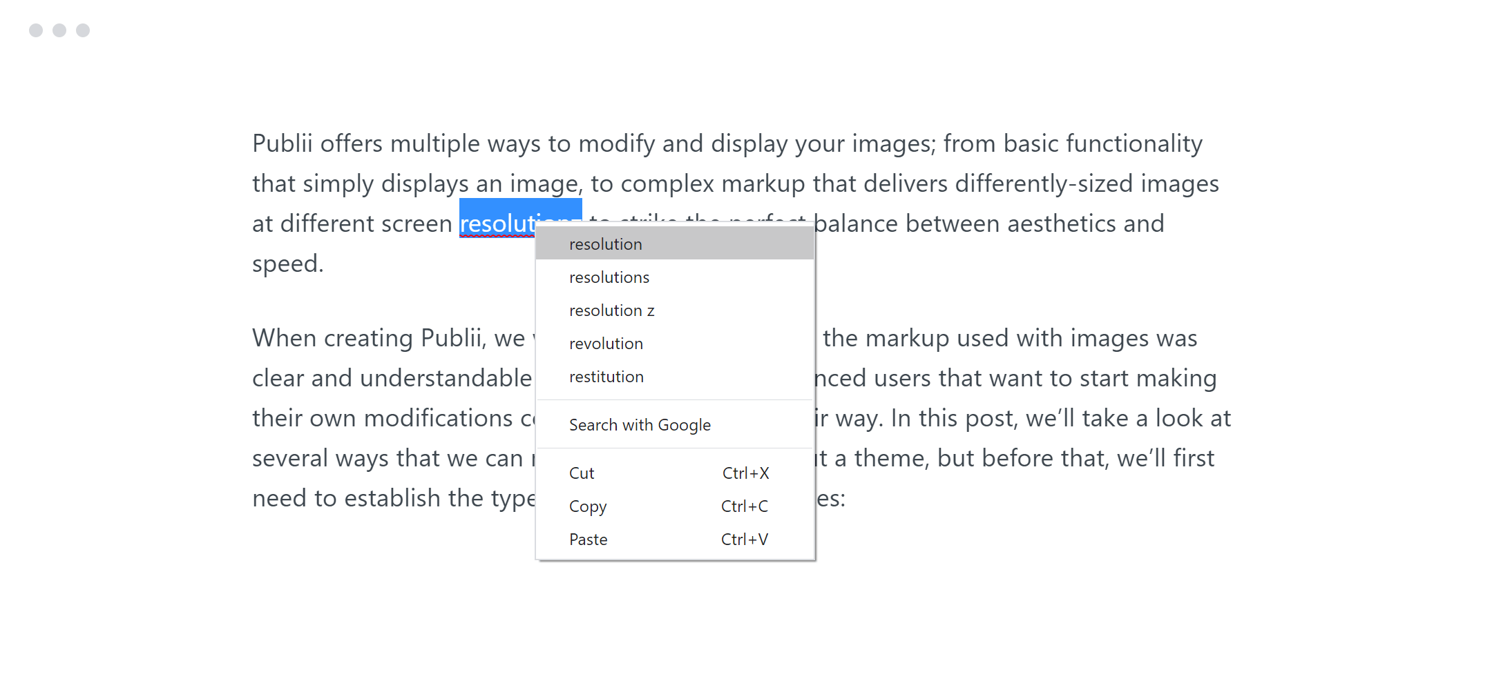 Post Editor Spellchecker