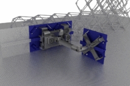 Robot to place panels and generate a route for Tubing and cable laying, following the Armada structure system.
