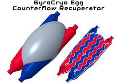 GyroCryo Egg Counterflow Recuperator