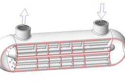 Shell and tube cryogenic heat exchanger (ICT)