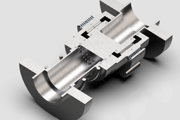 Actuating valve upon cylinder assembly