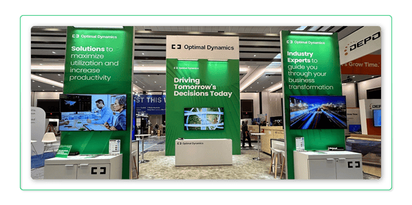 Optimal Dynamics tradeshow booth